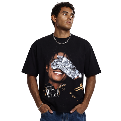 King of Pop Rhinestone Tee